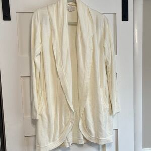 Barefoot Dreams Cream CozyChic Ultra Lite Cardigan